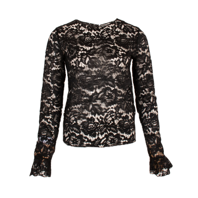 Lea Kanten top Zwart S/M