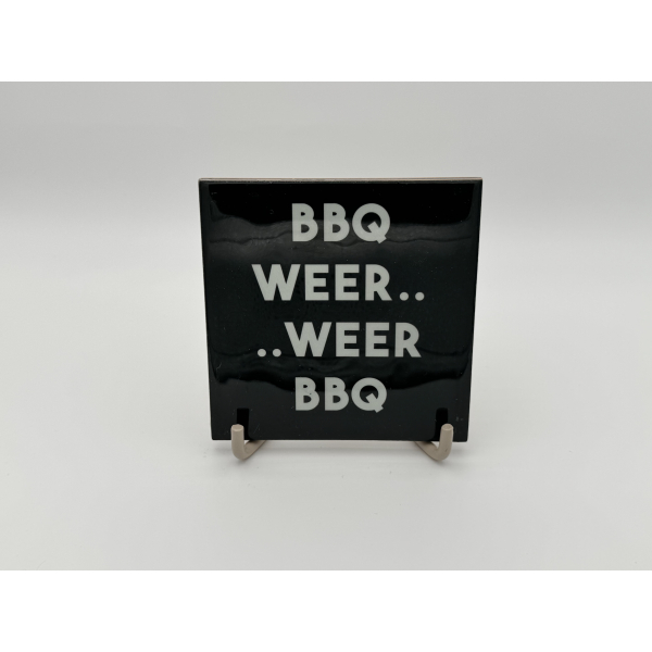 Tegeltje Bbq Weer