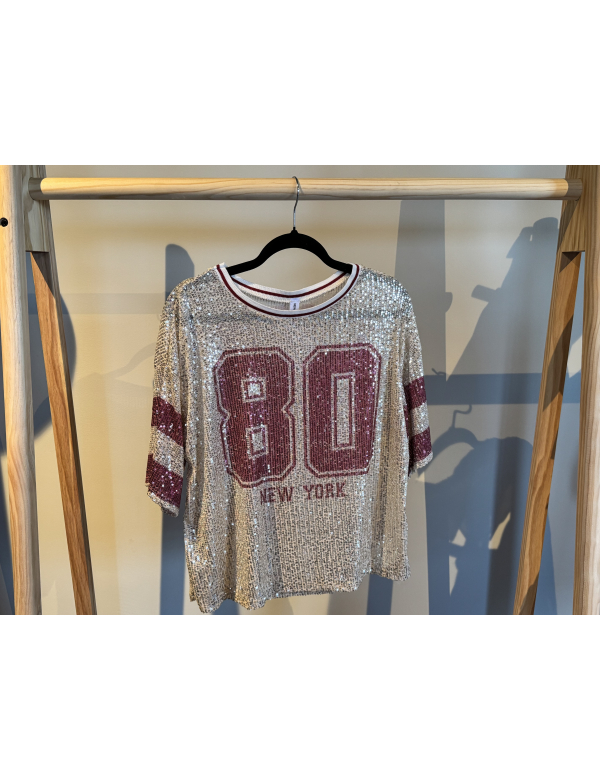 Glittertop Gemma Bordeaux