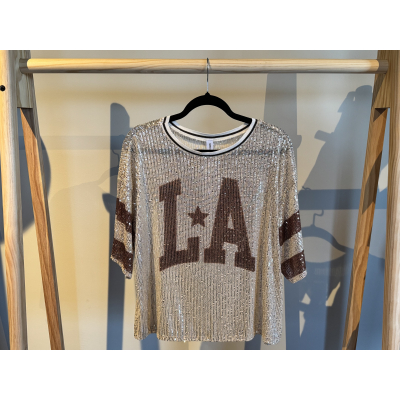 Glittertop Gemma Bruin