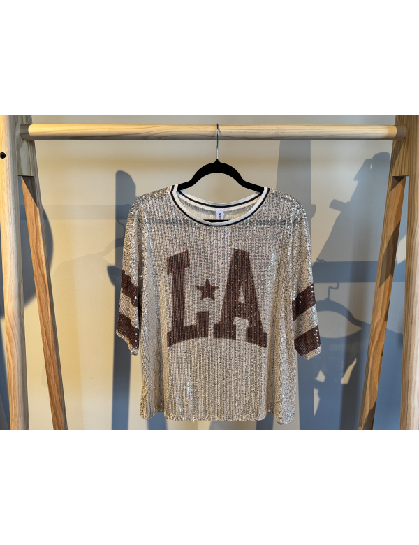 Glittertop Gemma Bruin