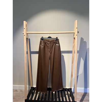 Leren Broek Bruin Eva