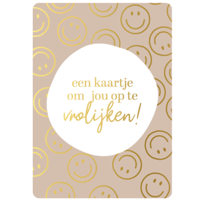 Cadeaukaartje A7-Een kaartje om je op te vrolijken