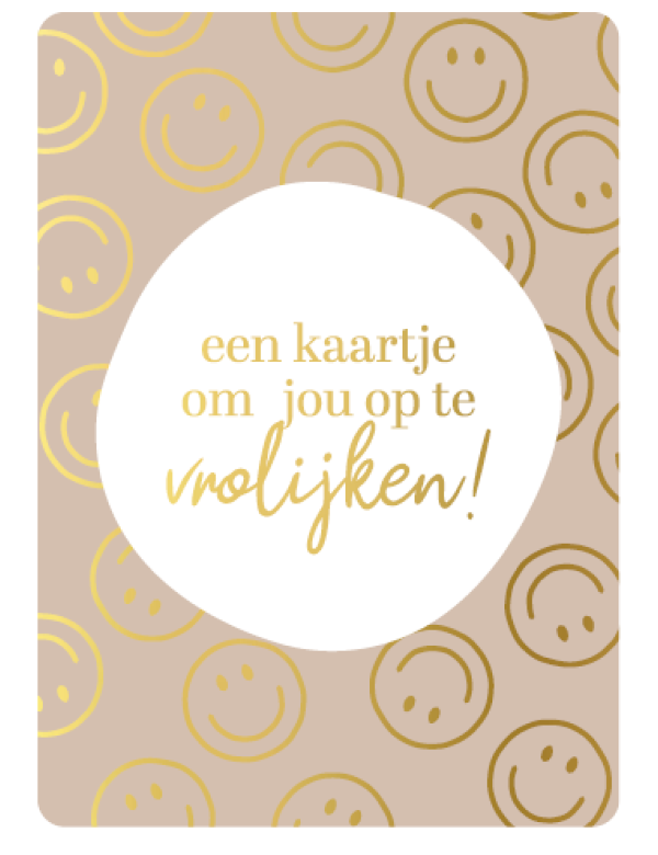 Cadeaukaartje A7-Een kaartje om je op te vrolijken