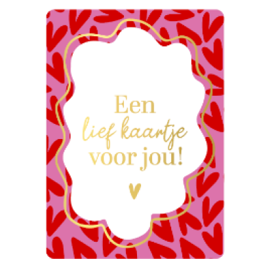 Cadeaukaartje A7-Een lief kaartje voor jou