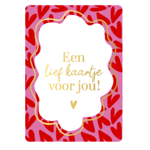 Cadeaukaartje A7-Een lief kaartje voor jou
