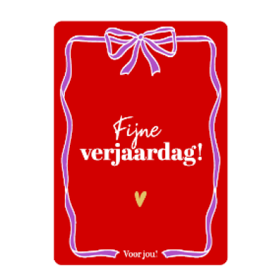 Cadeaukaartje-A7 Fijne verjaardag!