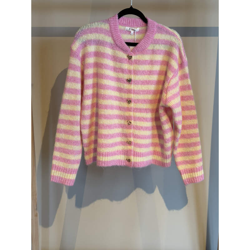 Vestje Tina Geel/Roze