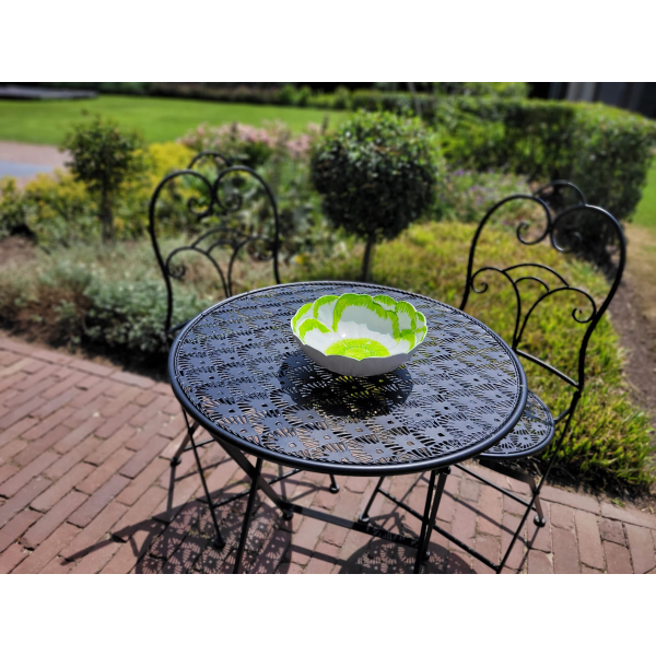 Groene bloemenschaal M