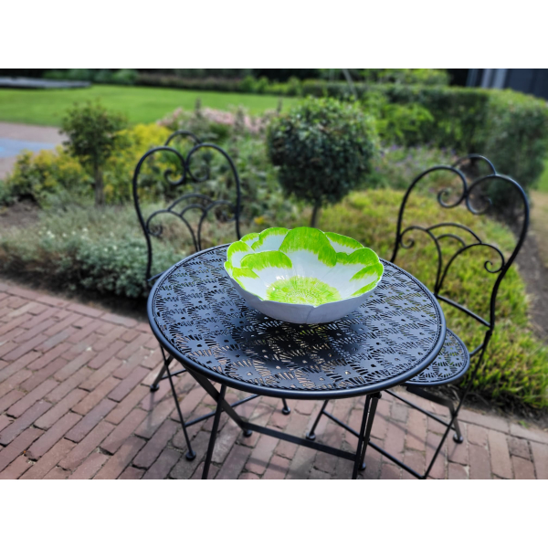 Groene bloemenschaal L