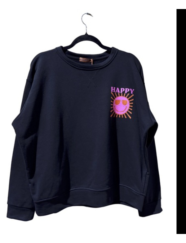 Sweater Happy Black