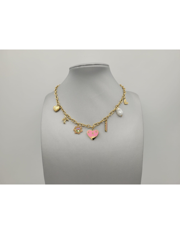 Ketting Pink Heart
