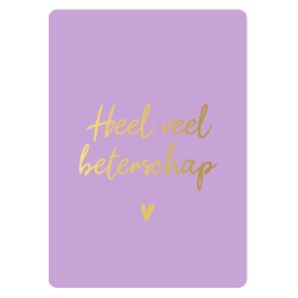 Cadeaukaartje A7-Heel veel beterschap