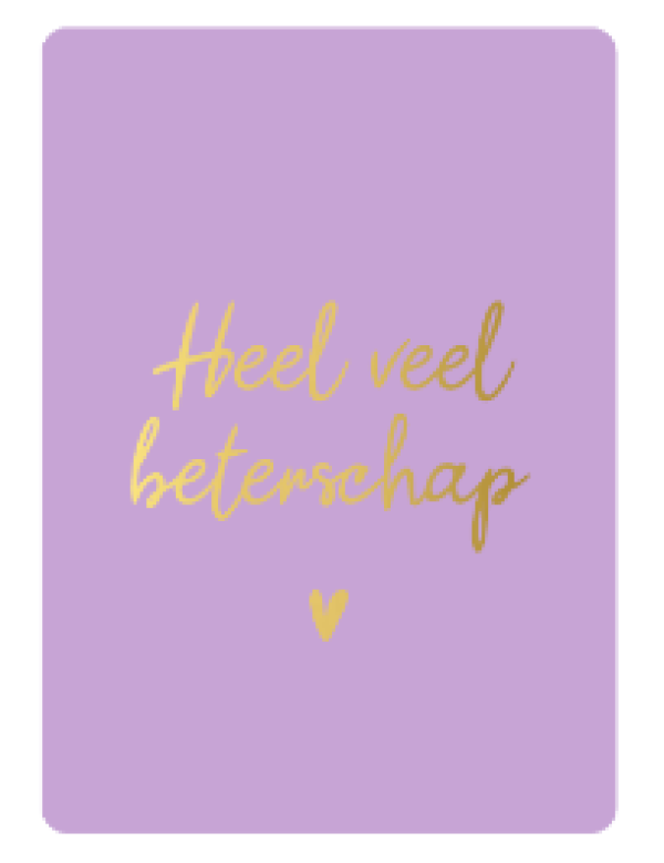 Cadeaukaartje A7-Heel veel beterschap