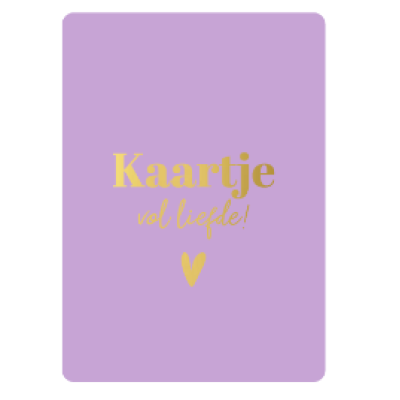 Cadeaukaartje A7-Kaartje vol liefde 