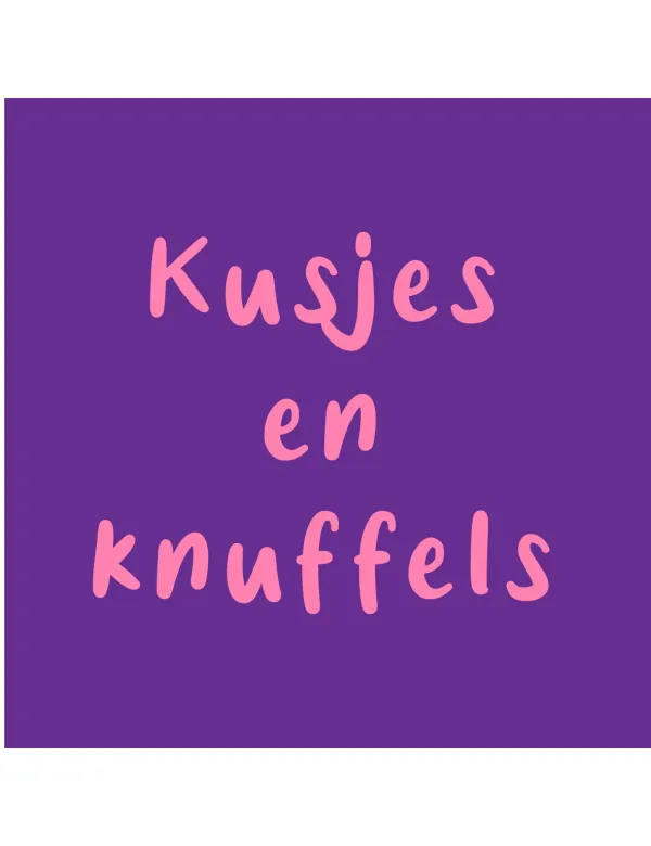Tegeltje Kusjes en Knuffels Tegeltje Kusjes en Knuffels