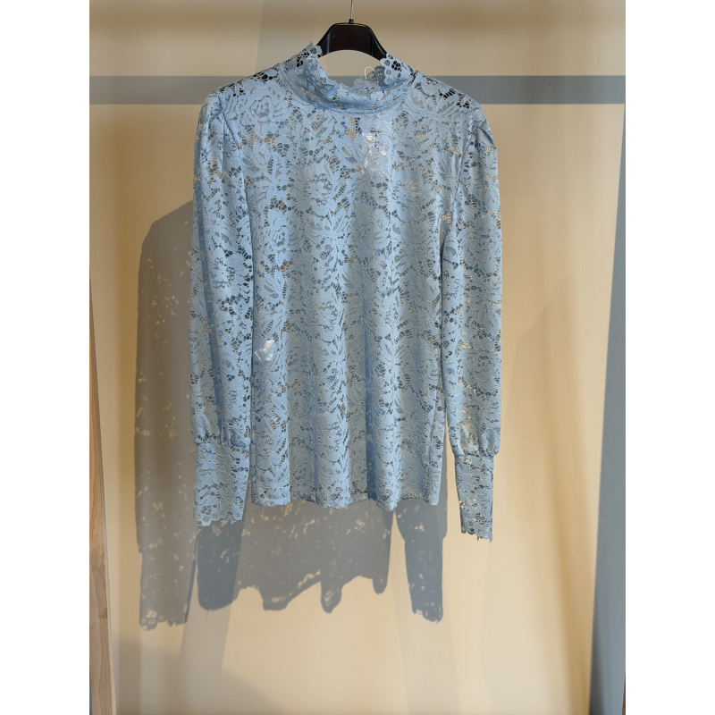 Lea kanten top Blauw L/XL