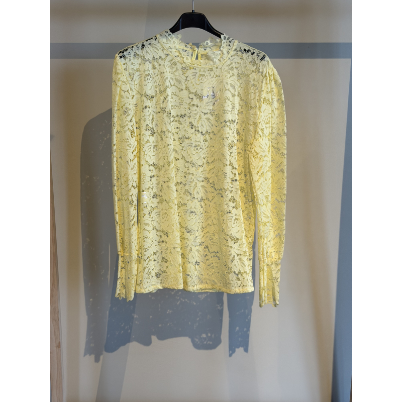 Lea kanten top Geel L/XL