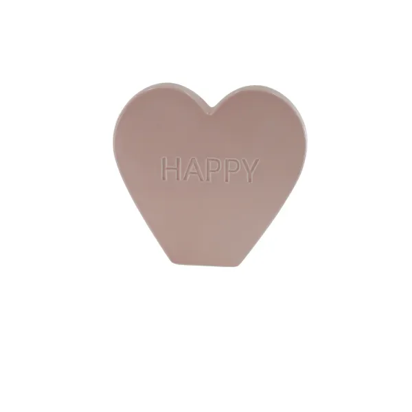 Licht Roze Hart "Happy" 