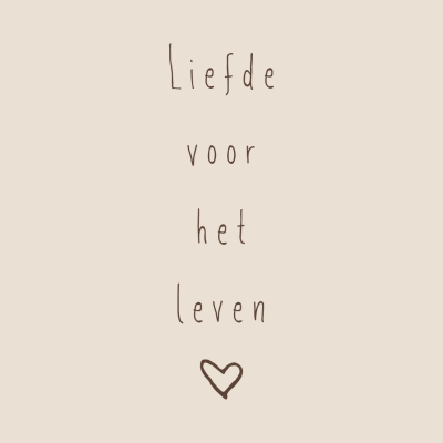 Tegeltje Liefde Voor Het Leven