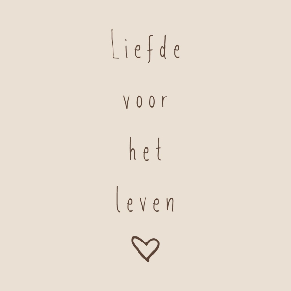 Tegeltje Liefde Voor Het Leven