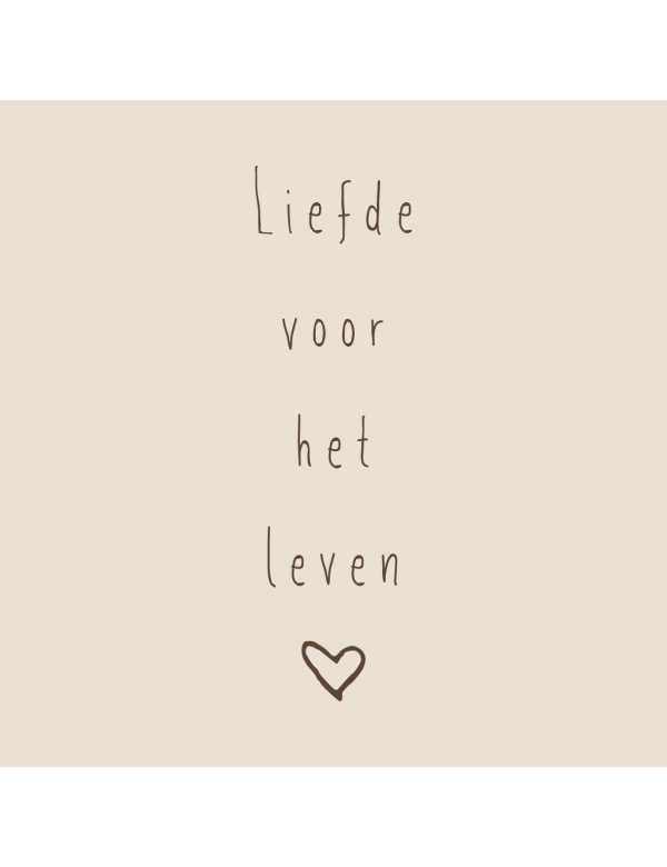 Tegeltje Liefde Voor Het Leven