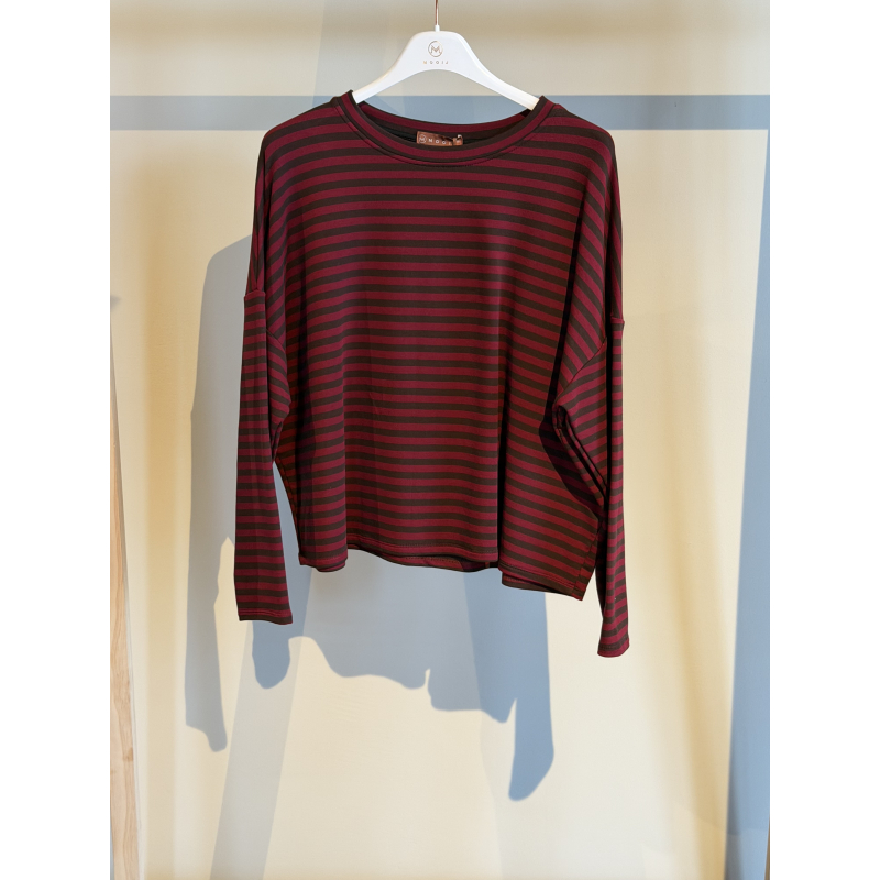 Longsleeve Jenny Rood/Bruin