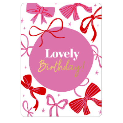 Cadeaukaartje A7-Lovely birthday