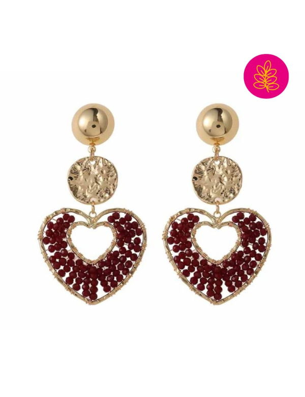 Oorbellen Milaan Red