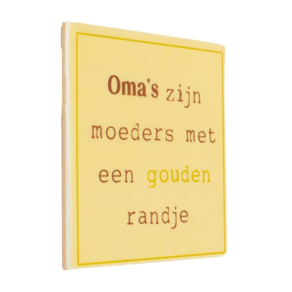 Tegeltje Oma's 