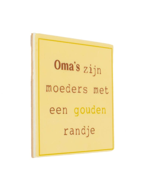 Tegeltje Oma's 