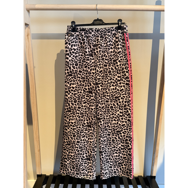 Panther broek streep Roze