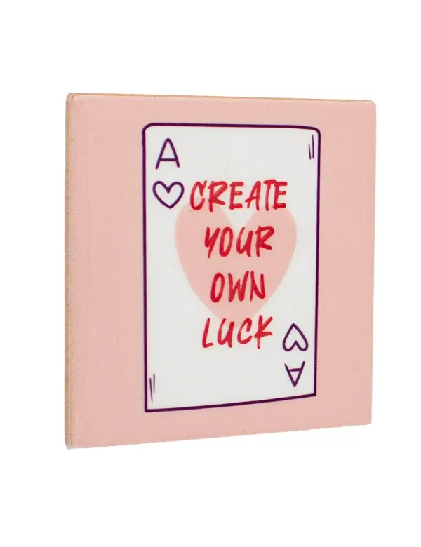 Tegeltje Create Your Own Luck Tegeltje Create Your Own Luck