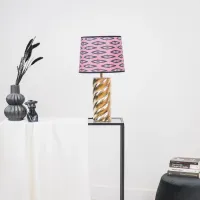 Lampenkamp Roze Kelimprint