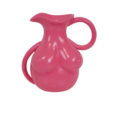 Borsten vaas Neon Roze