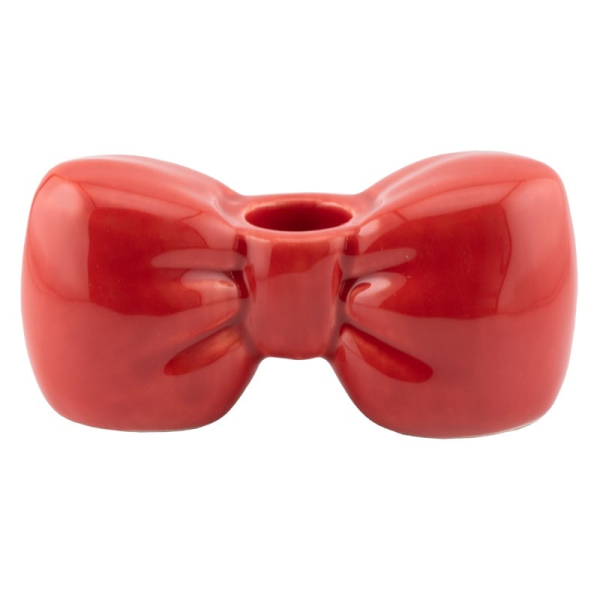 Kaarsenstandaard Strik Rood