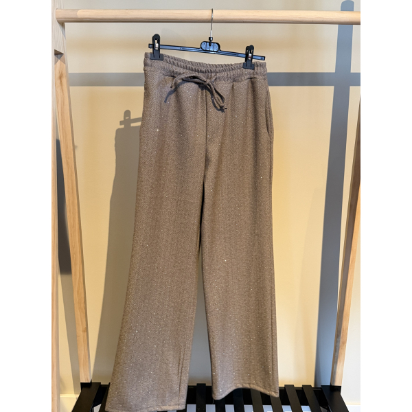 Lily broek Strass Taupe L/XL