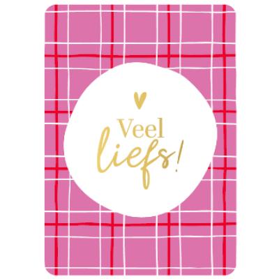Cadeaukaartjes A7-Veel liefs