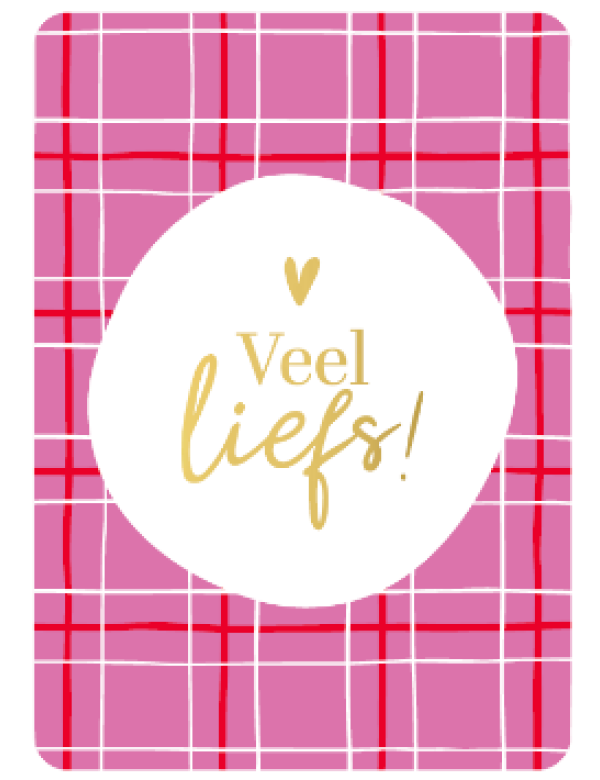 Cadeaukaartjes A7-Veel liefs