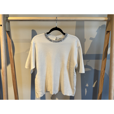 Strass Top Steffie Creme