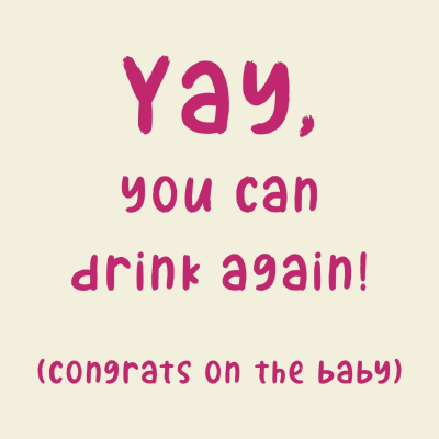 Tegeltje Yay You Can Drink Again