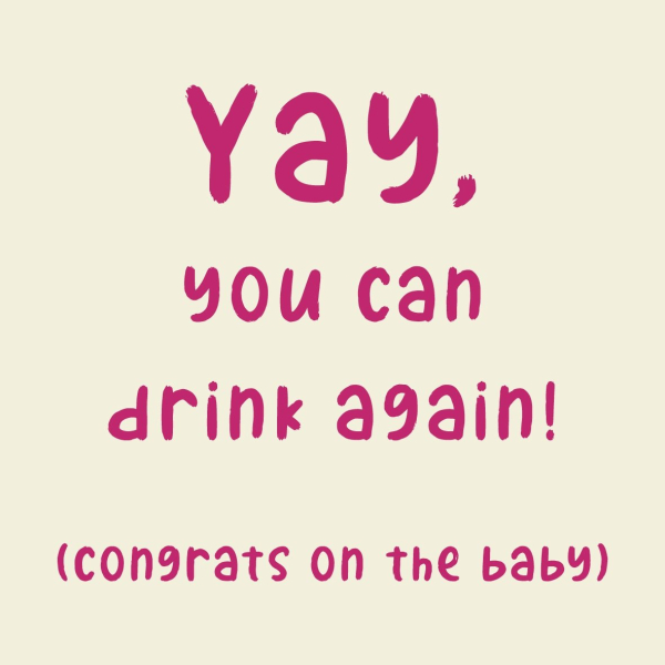 Tegeltje Yay You Can Drink Again